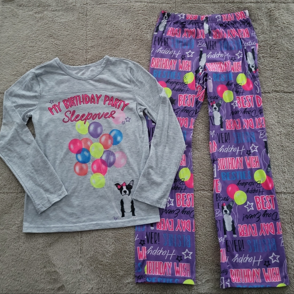 Justice birthday party sleepover pajamas